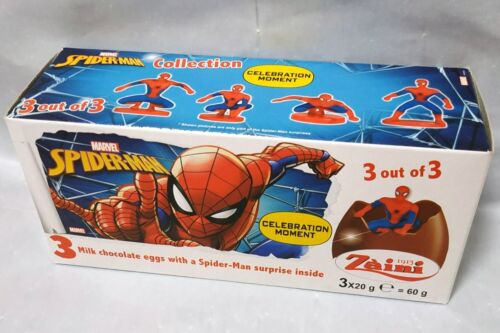 Zaini Spiderman Chocolate Surprise 3 Eggs With Toy TRIPACK 3PCS 60G - Picture 2 of 2