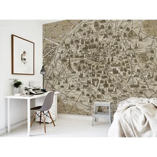 Map of Versailles wall mural Painting wall decor Peel and stick Removable