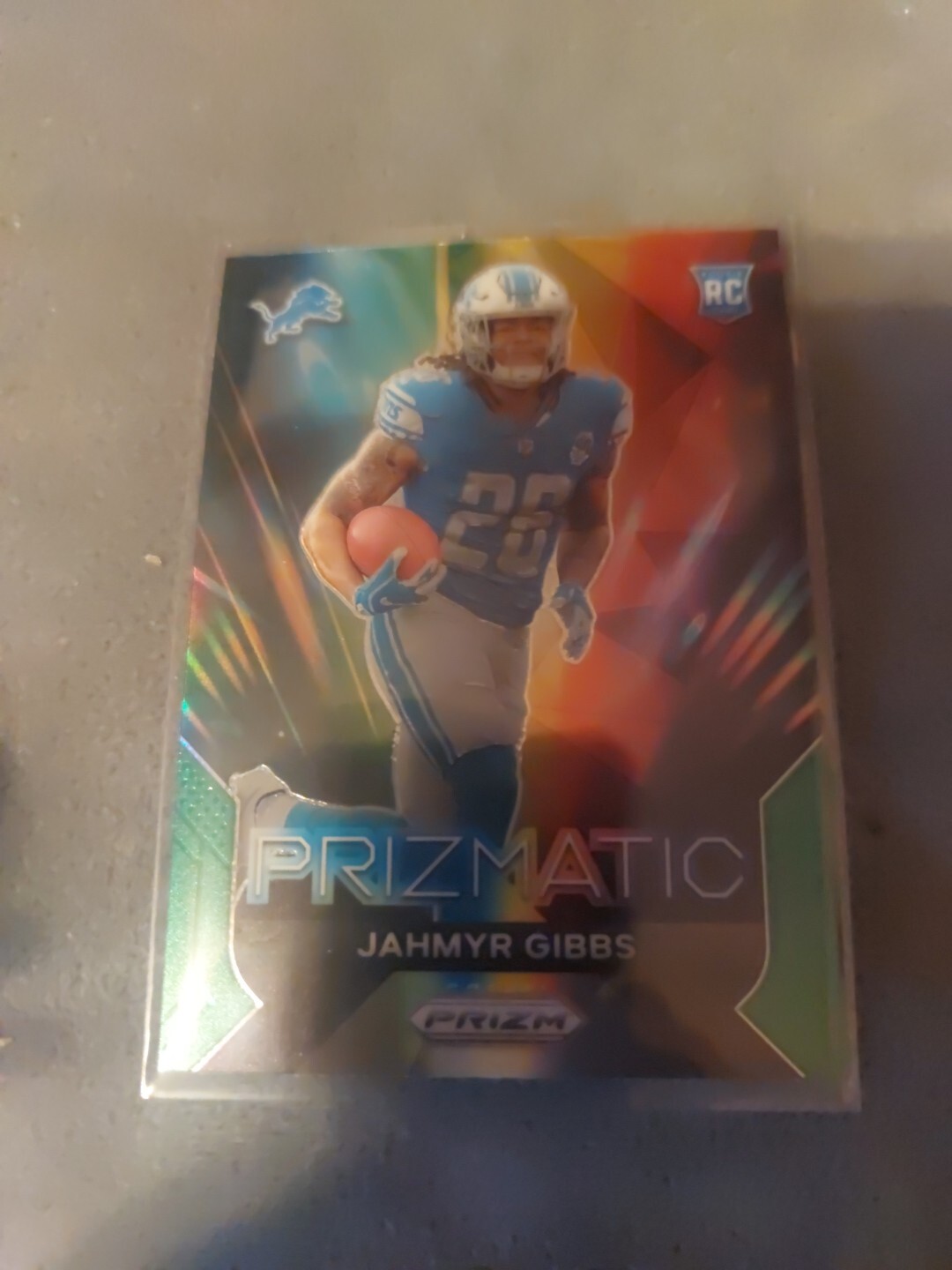 2023 Prizm Jahmyr Gibbs Prizmatic Green RC Detroit Lions