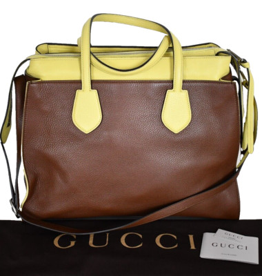 NEW GUCCI CELLARIUS RAMBLE Layered CALFSKIN LEATHER Tote Handbag #370820