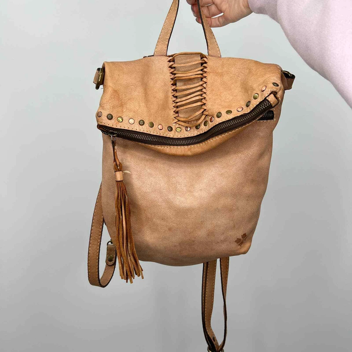 Patricia Nash Italian Leather Luzille Convertible Backpack eBay