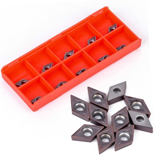 10Pcs DCMT0702 YBC205 CARBURO INSERTI PER TORNITURA Tornio Strumento PVD BN - Foto 3 di 8