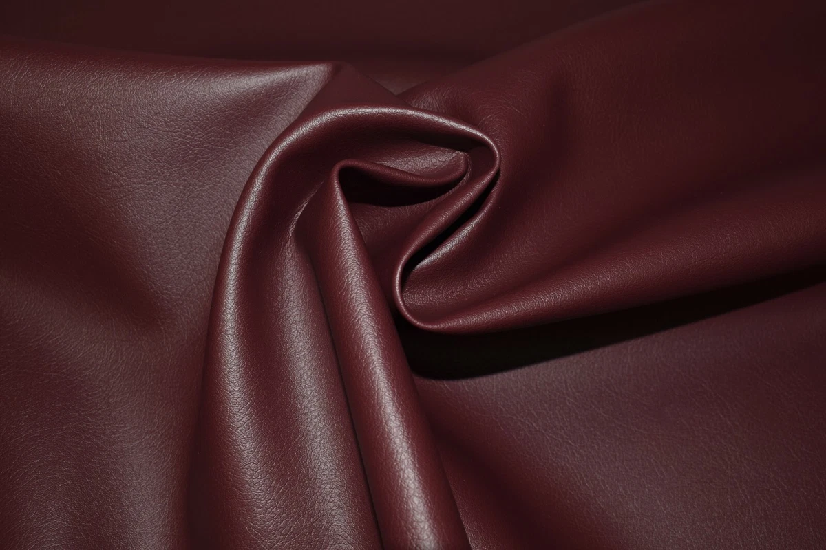 Burgundy pleather fabric deals