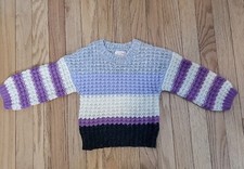 Cat Jack Color Block Kids Sweater