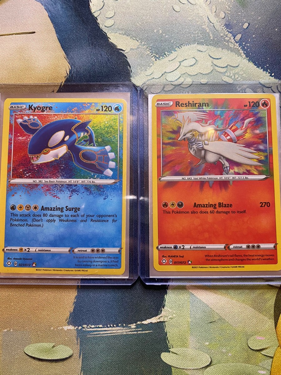 Kyogre and Reshiram amazing rare | eBay