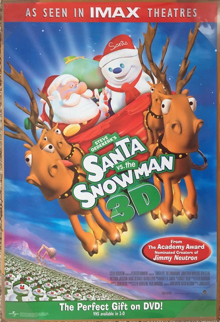 SANTA VS THE SNOWMAN DVD MOVIE POSTER 1 Sided ORIGINAL 27x40 EBay