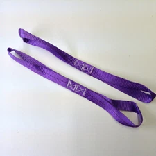16" Purple Soft Loop Tie Down Straps 2pk