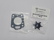TOHATSU OUTBOARD WATER PUMP IMPELLER & GASKET 4 5 6 HP 4STROKE GENUINE 369-65021