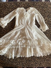 Dollcake Couture White Lace Hi Lo Frock Dress Party Special Wedding Size 2