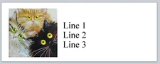 Personalized Address Labels Abstract Cats (P 787)