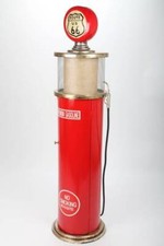 point-home Design-Schrank "Zapfsäule" mit Licht, Retro, rot, 152cm