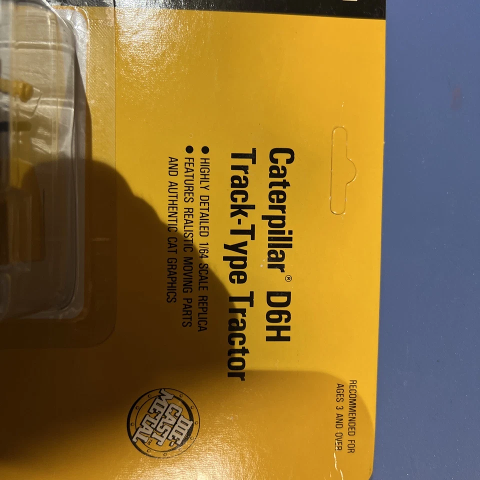 1990 ERTL Caterpillar CAT D6H Track-Type Tractor Diecast 1:64 #2416 NIP - Image 2 of 4