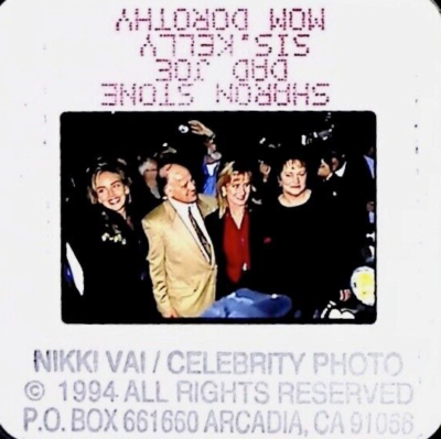 SHARON STONE WITH HER FAMILY 1994 - 35MM VINTAGE SLIDE P.27.13 | eBay