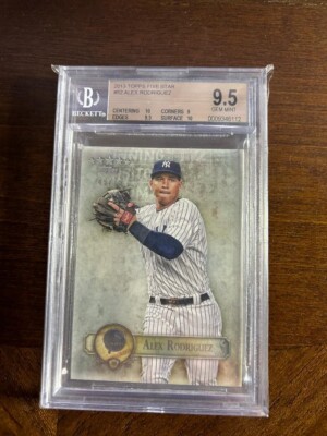 ALEX RODRIGUEZ  2013 TOPPS FIVE STAR #52 NEW YORK YANKEES  45/75 Graded BGS 9.5