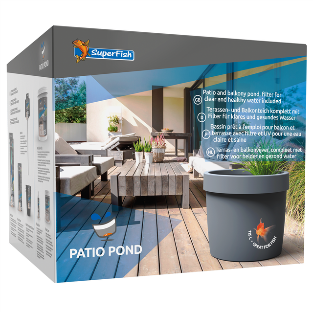 Superfish E6080125 115L Patio Terrace Pond for sale online | eBay