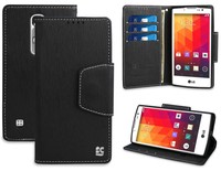 Black Wallet Credit Card Cash Id Case Cover Stand For Lg Escape-2/spirit/logos on sale Black Wallet Credit Card Cash Id Case Cover Stand For Lg Escape-2/spirit/logos on sale