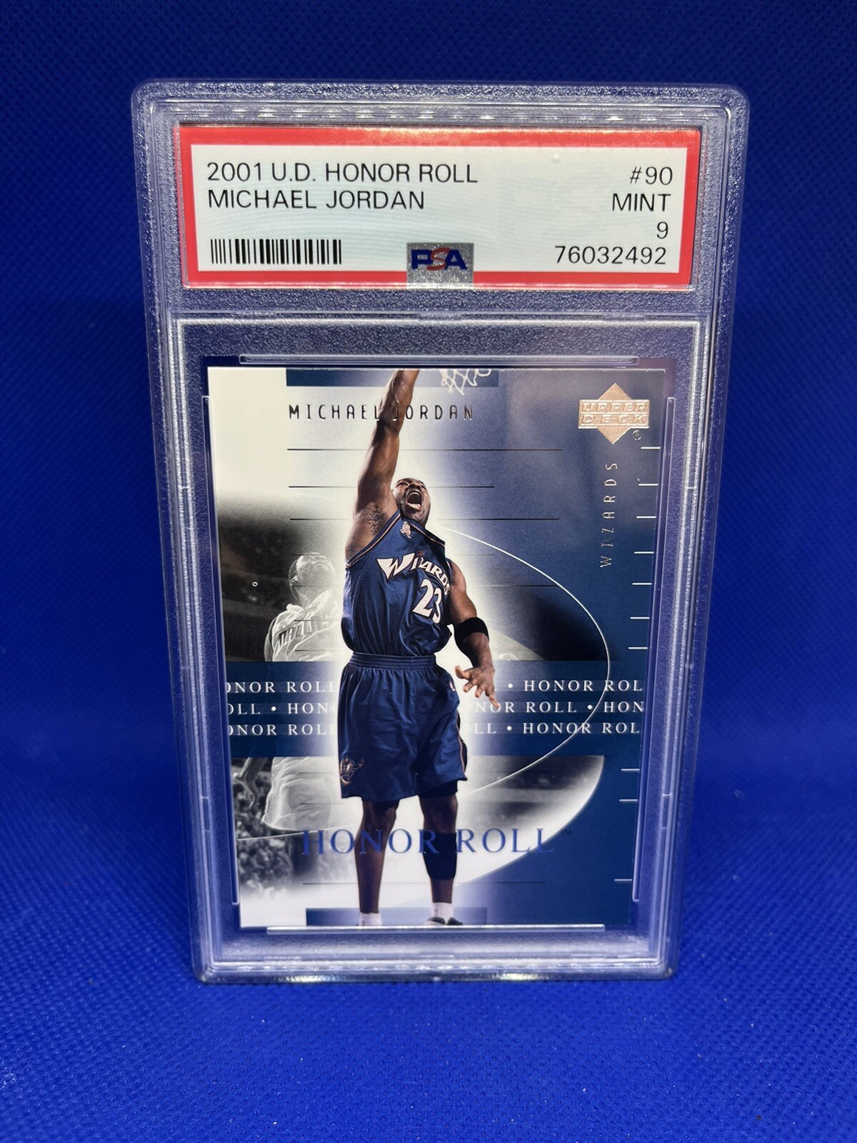 2001-02 Upper Deck Honor Roll #90 Michael Jordan PSA 9 Washington Wizards GOAT