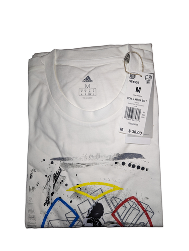 Adidas x Xbox Donovan Mitchell Men's White Medium Short Sleeve TShirt New W Tags - Picture 4 of 18