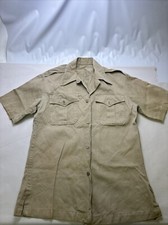 Vintage Army US Military Styled Khaki Uniform Shirt No Tag 