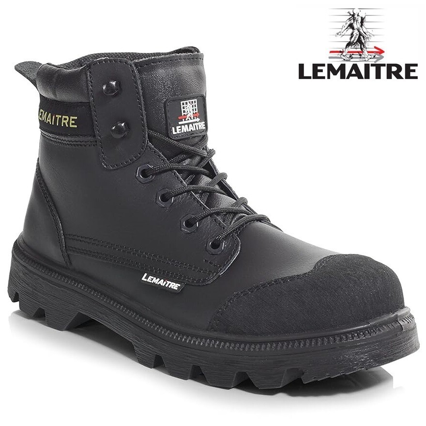 Mens Waterproor Leather Work Safety Boots Steel Toe Cap Ankle Trainer ...