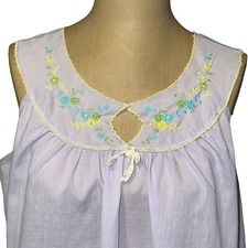 Vintage Aristocraft by Superior Lightweight Nightgown Lavender Purple Very Thin