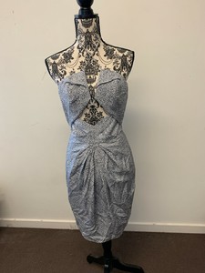 animal print halter dress