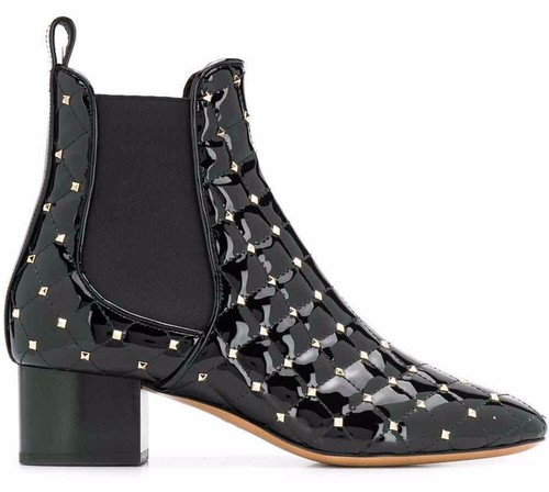Valentino Rockstud Chelsea Spike Black 