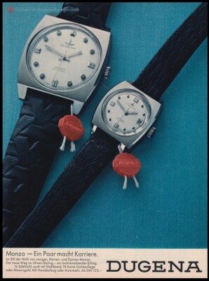 Dugena Monza - Reklame Werbeanzeige Original-Werbung 1970