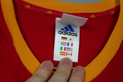 Maillot Espagne 2002 Domicile #9 RAUL - Vintage Adidas Taille M (état D'usage)