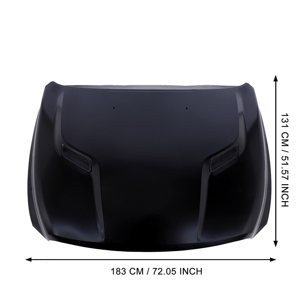 Hood fit For 2009 2010 2011-2022 Ram 1500 Primed aluminium