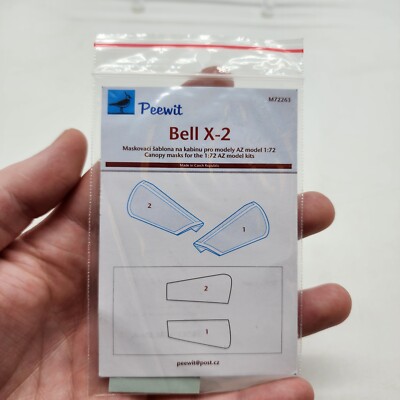 Peewitt 1/72 Bell X-2 For AZ Canopy Masking Tape #M72263 New