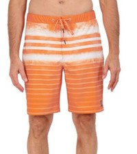 ZeroXposur Swim Trunks Size Medium Swimming Trunks Daze Orange Striped NEW