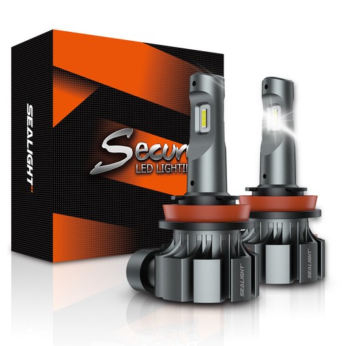 SEALIGHT Fog Light Bulbs H11 LED DRL 3000K Fits H8 H16 H11 Yellow Fog Lights - Picture 2 of 8