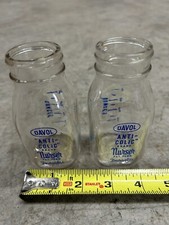 Vintage DAVOL Duraglas Glass Bottle Baby Nursing Bottles Anti Colic Medicine