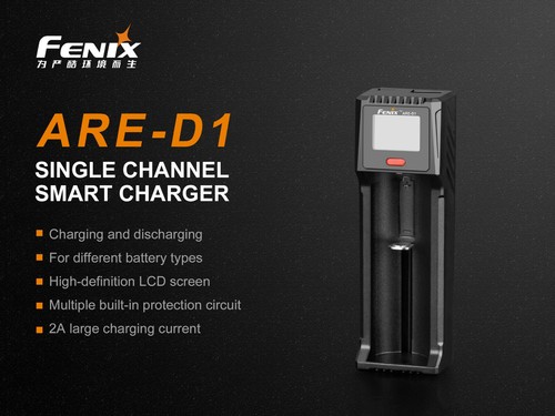 Fenix ARE-D1 LCD Display USB Battery Charger 21700 18650 16340 14500 AA AAA C - Picture 5 of 12