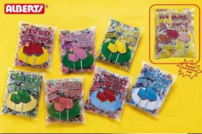 Albert's BIG SLICE POPS 48 per bag THREE BAG DEAL!