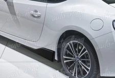 2PCS BLACK SIDE 23.5"X4" SKIRT ROCKER SPLITTERS WINGLET WINGS CANARD DIFFUSER