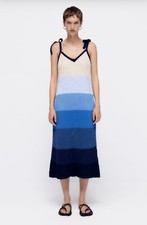 Zara Blogger's Fav Striped Knit Limited Edition  Midi Dress BNWT Size M