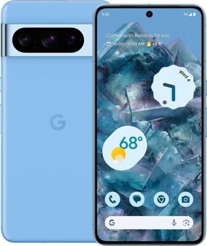 Google Pixel 8 Pro 256GB, Bay Blue (Unlocked) Verizon Good Google Pixel 8 Pro 256GB, Bay Blue (Unlocked) Verizon Good