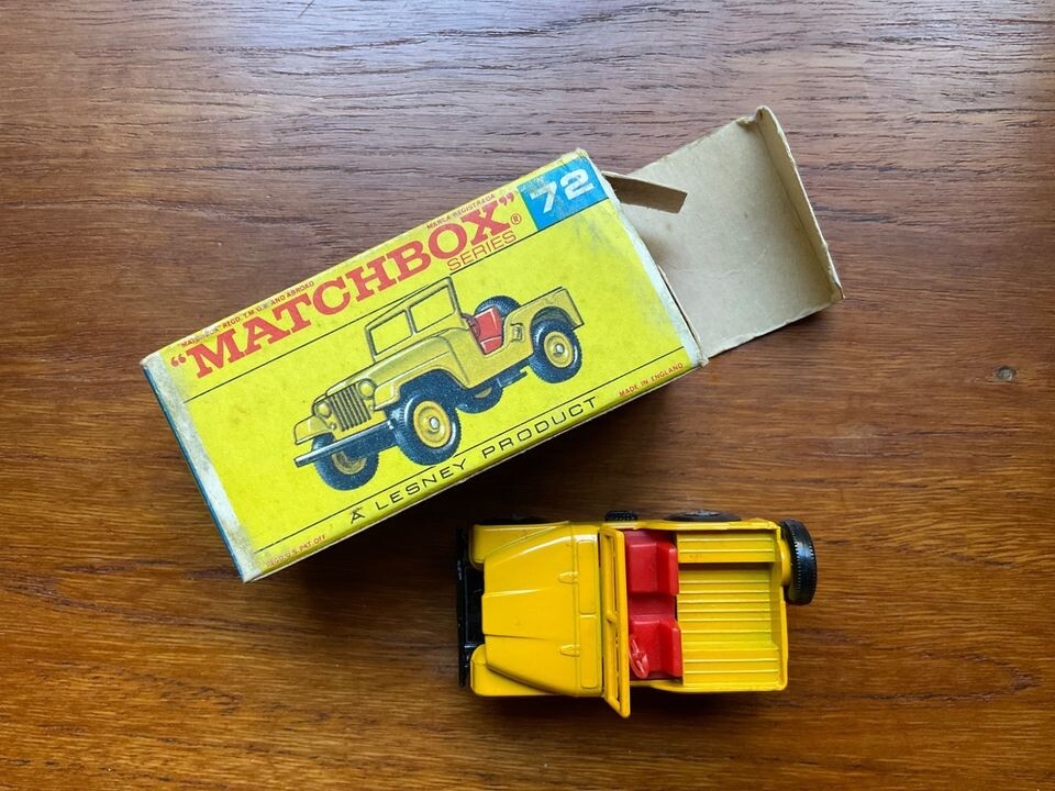 Vintage Matchbox Superfast LESNEY Die Cast 72 STANDARD JEEP Yellow in