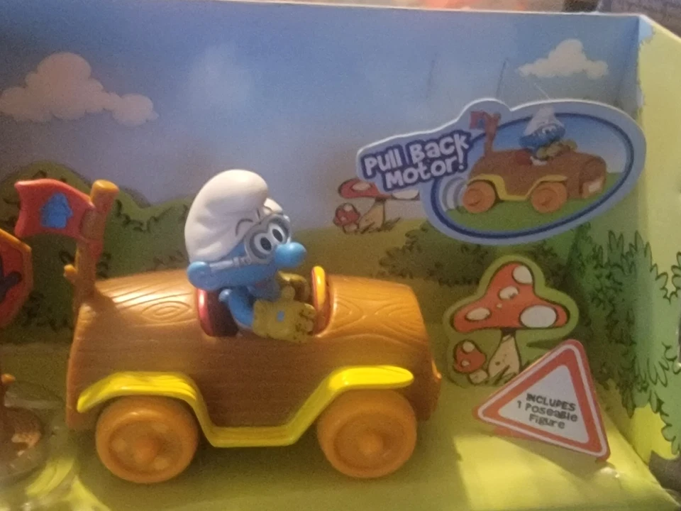 Vehículo Pitufo Los Pitufos con figura y accesorios en caja original Foto 2 de 4