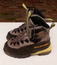 Salomon Contagrip Grey Suede Climbing / Mountaineering Boots Size UK 4