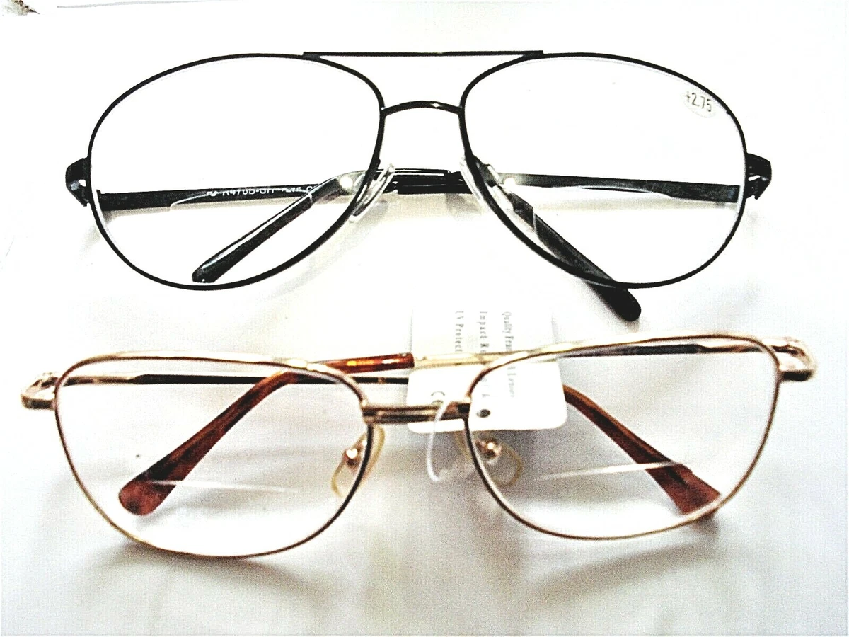 2 pair Diopter 2.75 BIFOCAL READING GLASSES Variety styles