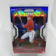 2021 Prizm Baseball Red White Blue Prizm Tier III Joey Votto Cincinnati Reds SP