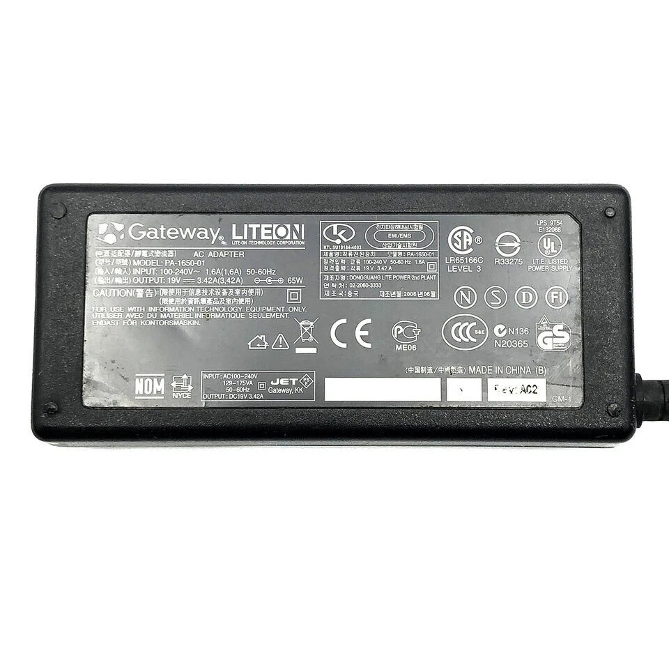 Genuine 65W Power Adapter Charger Toshiba Satellite C675 C675D C855 C855D Laptop - Image 2 of 4