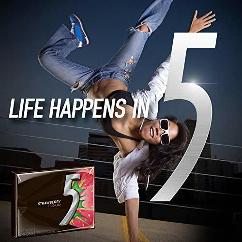 5 Kaugummi Erdbeere Flood zuckerfreier Kaugummi, 15 Stück (10er-Pack) - Bild 4 von 6