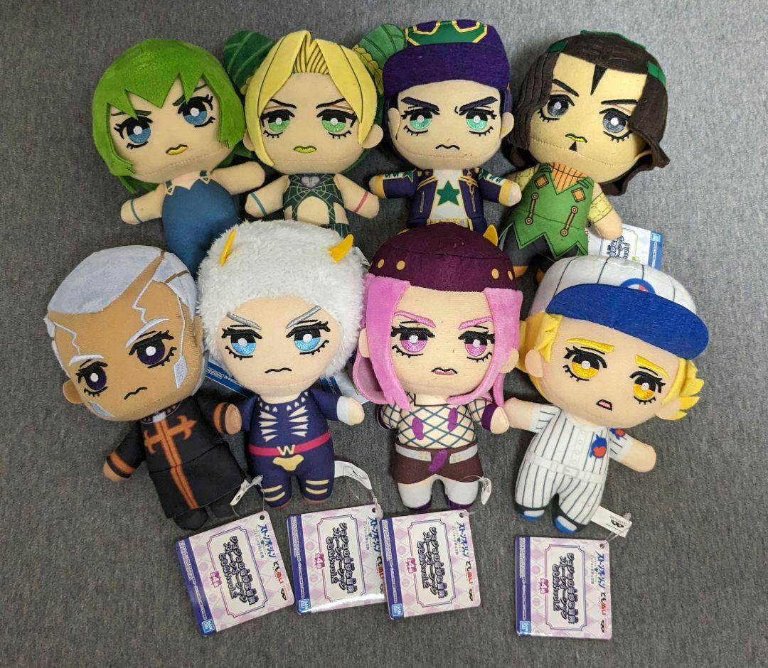set 8 JoJo's Bizarre Adventure Tomonui Plush Doll Jolyne Cujoh Stone Ocean 8set