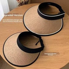 UPF50+ faltbarer Sonnenhut für Damen leicht atmungsaktiv breite Krempe 14 cm