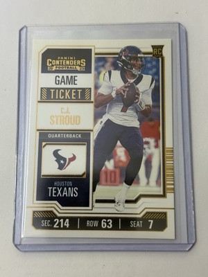 CJ Stroud   Game Ticket Gold RC | 2023 Panini Contenders Football