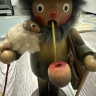 Vintage Smoker Man Shepherd with Sheep German Incense Burner Folk Art Steinbach — photo 5